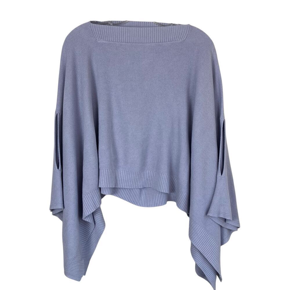 Lululemon Forward Flow Cape Poncho Scraf Silver Fox/A. White Sweater Fabric - Picture 5 of 16